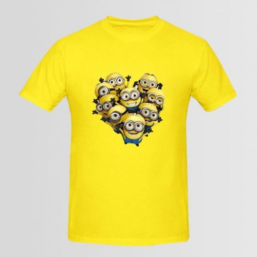 Minions Half Sleeves Yellow T-Shirt For Boys
