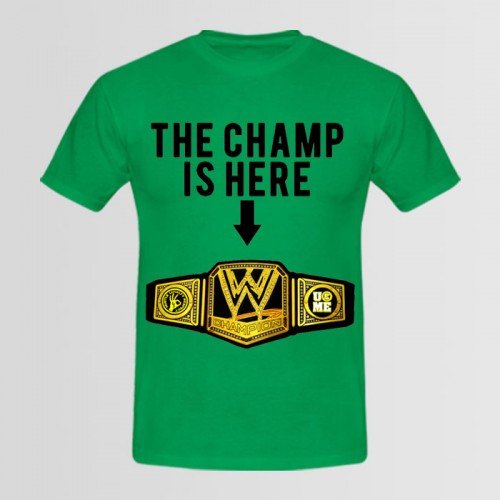 Champ Green Graphic T-Shirt For Men