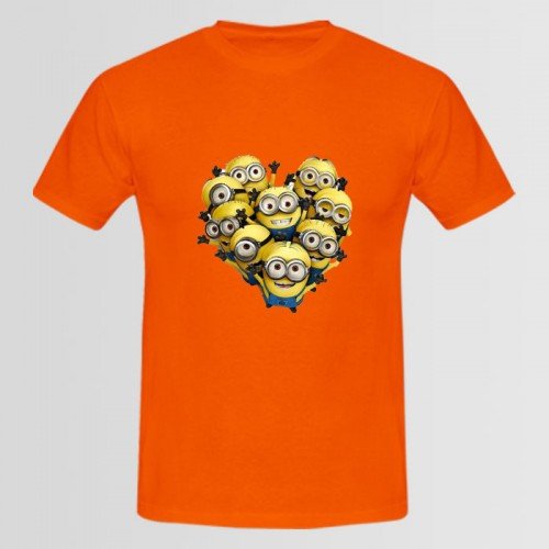 Minions Half Sleeves Orange T-Shirt For Boys