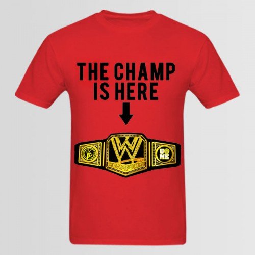 Champ Red Graphic T-Shirt For Men