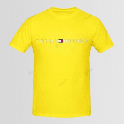 Tommy Half Sleeves Yellow T-Shirt For Boys