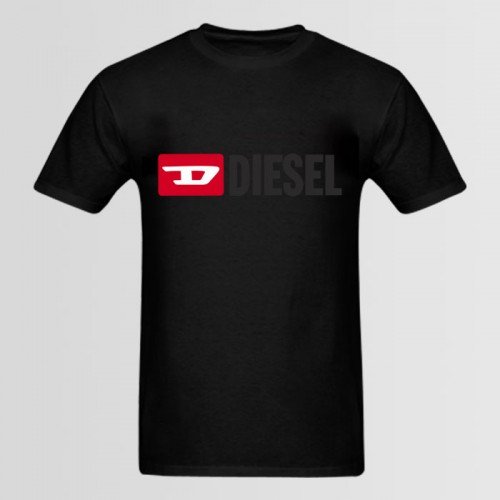 Diesel logo Black Printed Men T-Shirt