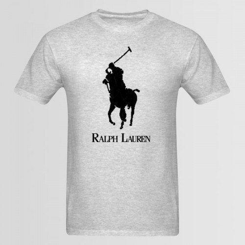 Ralph Lauren Round Neck Grey T-Shirt For Men