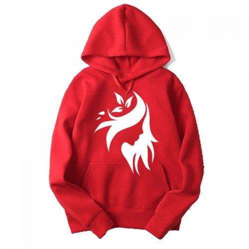 Stylish Design Red Hoodie For Women