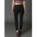 Women Black Skinny Fit Mid-Rise Clean Look Stretchable Cropped Jeans