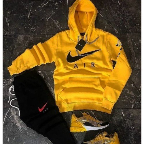 Nk Yellow Winter Tracksuit For Boys