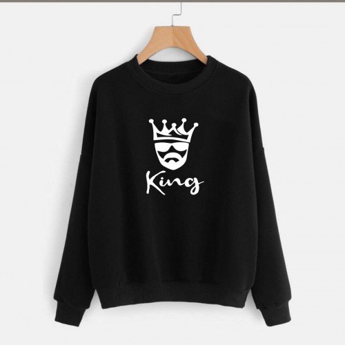 King Black High-Quality Fleece Sweatshirt