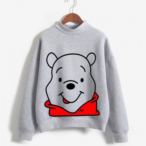 Honey Grey Fleece Sweatshirt For Girls